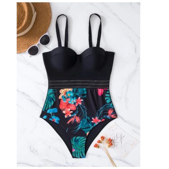 Other - One Piece Swimsuit L NEW with Kimono Short Sleeve(USED)